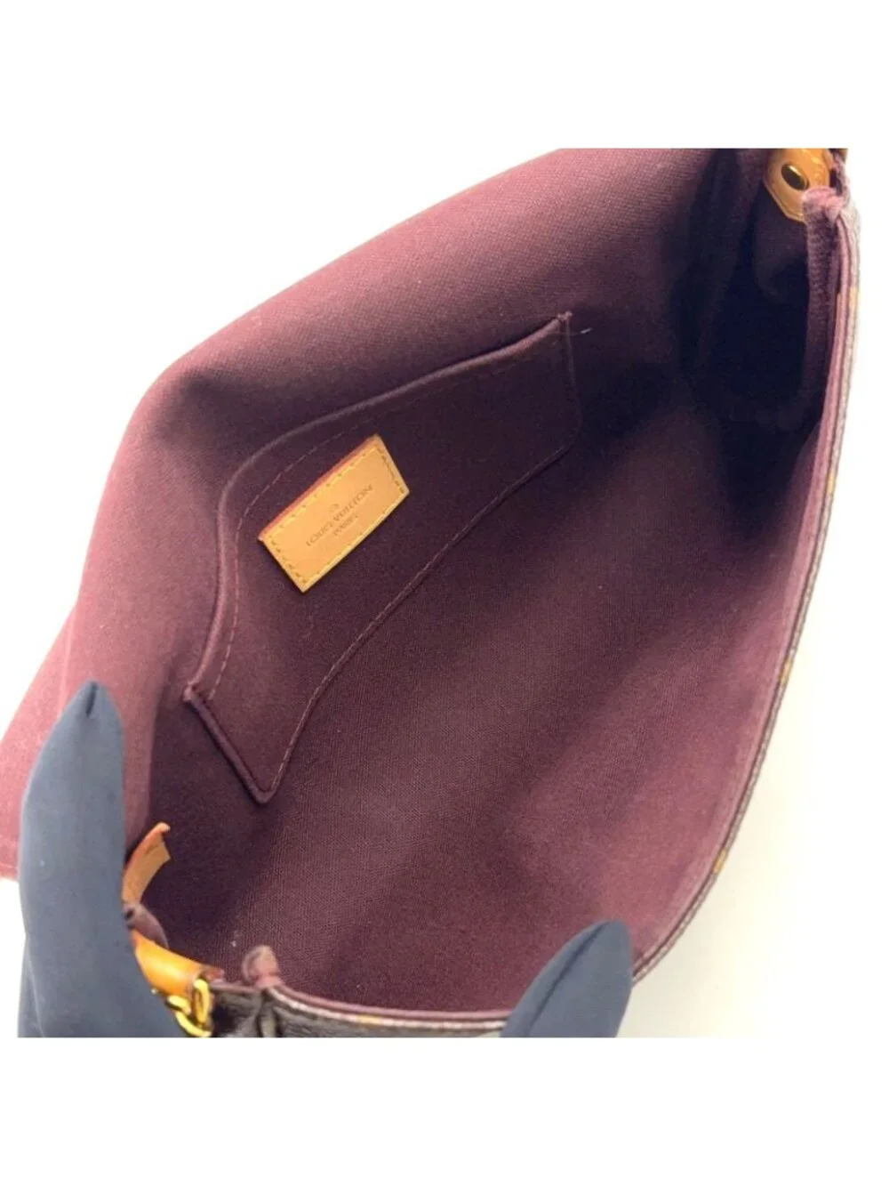 Louis Vuitton Favorite MM Monogram Leather Brown Light Handbag Gold